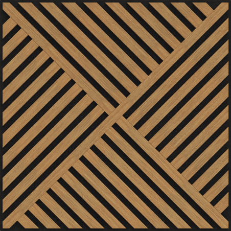 Mexen Linea 08 panel ścienny akustyczny 60 x 60 cm (4szt.), filc 9 mm, fornir techniczny, Dąb Classic - S110-60607-08-041