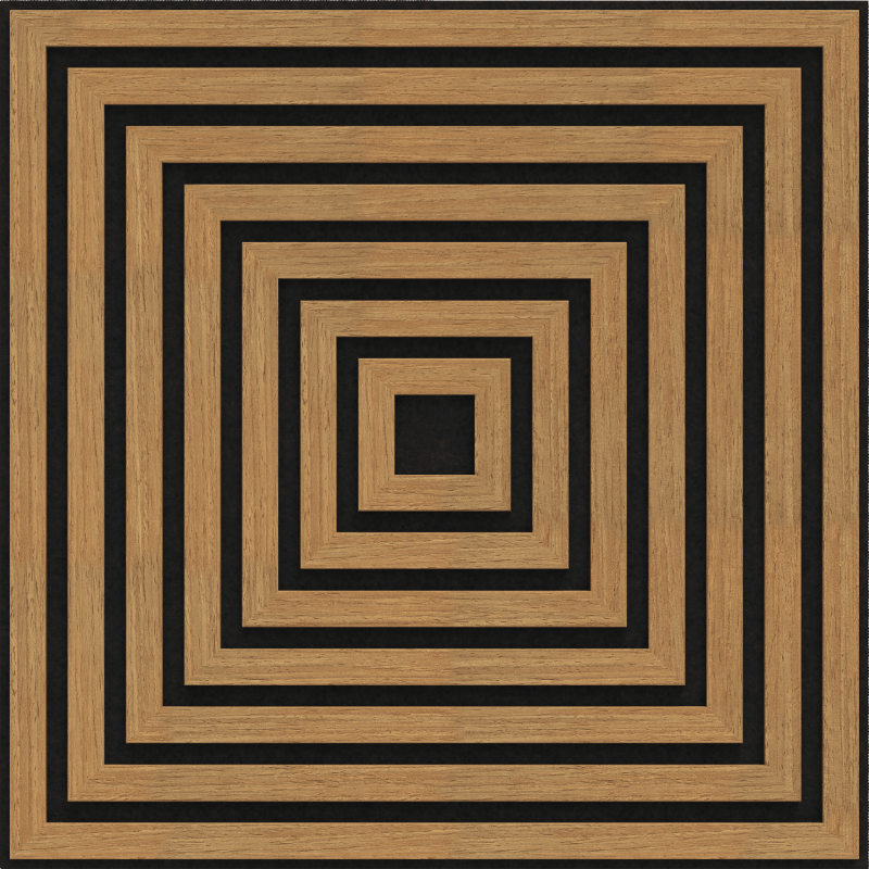 Mexen Linea 13 panel ścienny akustyczny 60 x 60 cm (4szt.), filc 9 mm, fornir techniczny, Dąb Classic - S110-60607-13-041
