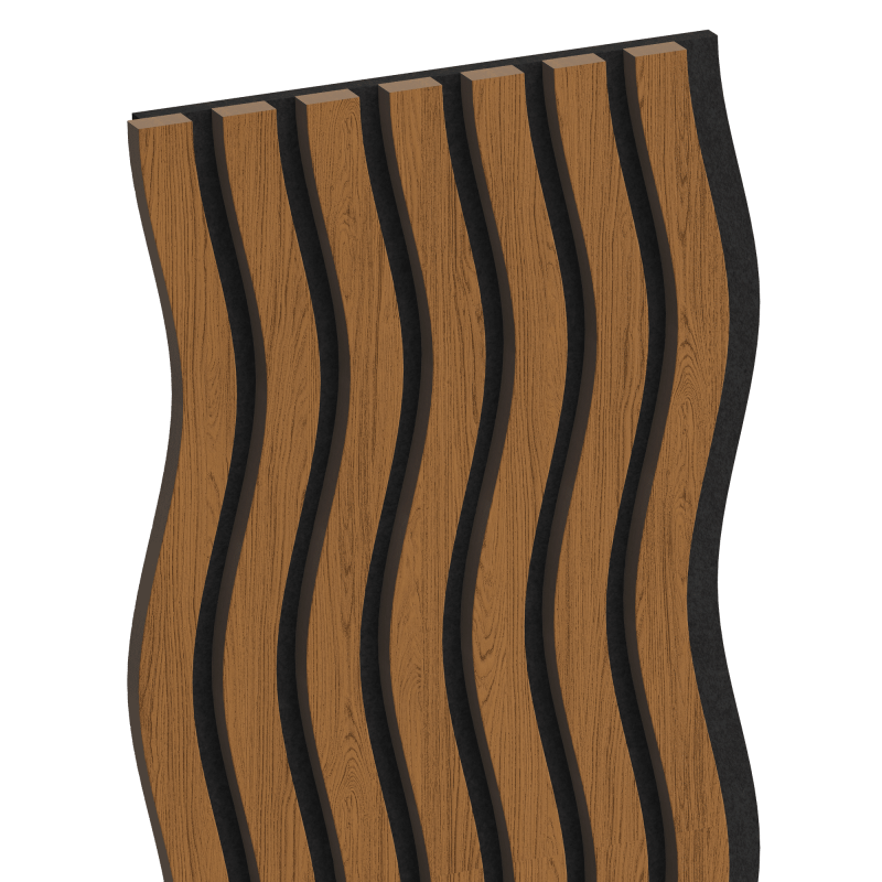 Mexen Lam-SF 01 lamele ścienne akustyczne 280 x 30 cm, filc 9 mm, fornir techniczny, Dąb Natural - S106-280-01-042