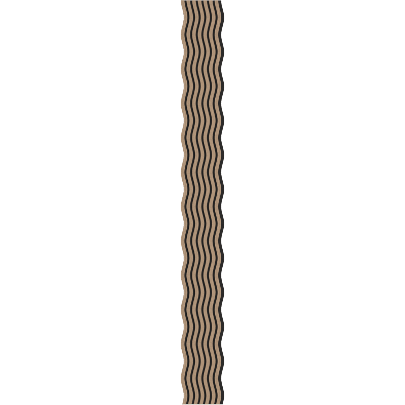 Mexen Lam-SF 01 lamele ścienne akustyczne 280 x 30 cm, filc 9 mm, fornir techniczny, Jasny Orzech - S106-280-01-047