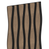 Mexen Lam-SF 26 lamele ścienne akustyczne 280 x 30 cm, filc 9 mm, fornir techniczny, Ciemny Orzech - S106-280-26-044
