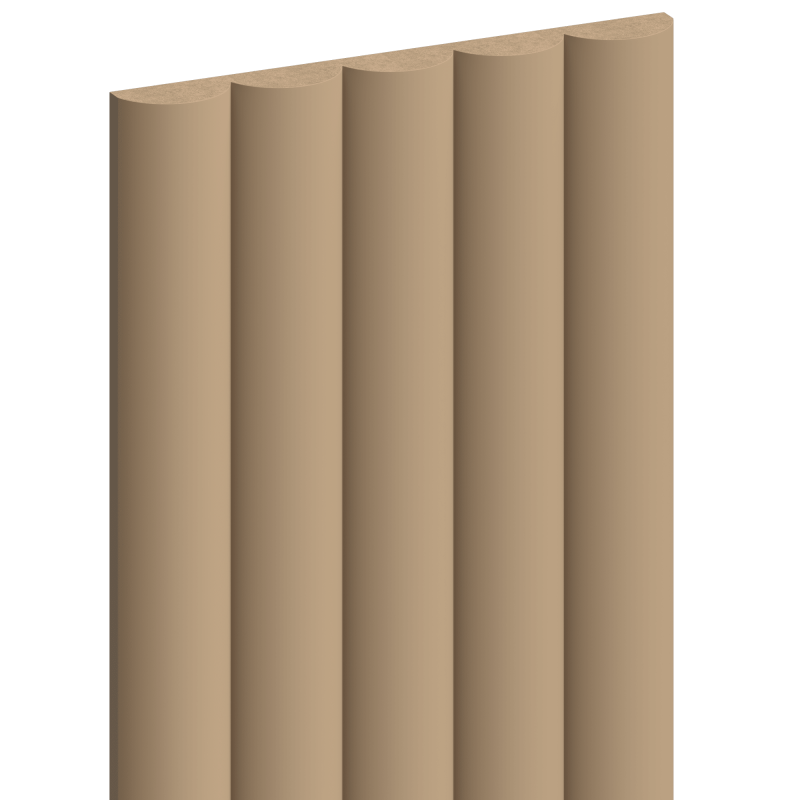 Mexen Strio 02 lamele ścienne ryflowane 280 x 14,5 cm (2szt), cappuccino - S120-280-02-304