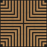 Mexen Linea 02 panel ścienny akustyczny 60 x 60 cm (4szt.), filc 9 mm, fornir techniczny, Dąb Classic - S110-60607-02-041