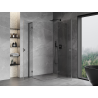 Mexen Mist-H L Duo kabina prysznicowa uchylna prawa 75 x 90 cm, transparent, gun gray szczotkowany - 8A5L-075L-090P-66-00