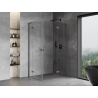 Mexen Mist-H L Duo kabina prysznicowa uchylna prawa 85 x 95 cm, transparent, gun gray szczotkowany - 8A5L-085L-095P-66-00
