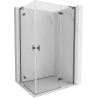Mexen Mist-H L Duo kabina prysznicowa uchylna prawa 85 x 95 cm, transparent, gun gray szczotkowany - 8A5L-085L-095P-66-00