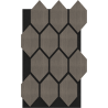 Mexen Form 01 panel ścienny akustyczny 91 x 56 cm (4szt.), filc 9 mm, fornir techniczny, Szary Dąb - S111-91567-01-043