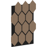 Mexen Form 01 panel ścienny akustyczny 91 x 56 cm (4szt.), filc 9 mm, fornir techniczny, Jasny Orzech - S111-91567-01-047