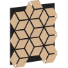 Mexen Form 02 panel ścienny akustyczny 81 x 66 cm (4szt.), filc 9 mm, fornir techniczny, Bielony Dąb - S111-81667-02-040