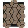 Mexen Form 02 panel ścienny akustyczny 81 x 66 cm (4szt.), filc 9 mm, fornir techniczny, Jasny Orzech - S111-81667-02-047