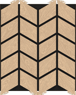 Mexen Form 03 panel ścienny akustyczny 71,5 x 58 cm (4szt.), filc 9 mm, fornir techniczny, Bielony Dąb - S111-71587-03-040
