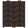 Mexen Form 03 panel ścienny akustyczny 71,5 x 58 cm (4szt.), filc 9 mm, fornir techniczny, Dąb Mocca - S111-71587-03-045