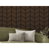 Mexen Form 03 panel ścienny akustyczny 71,5 x 58 cm (4szt.), filc 9 mm, fornir techniczny, Dąb Mocca - S111-71587-03-045