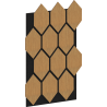 Mexen Form 01 panel ścienny akustyczny 91 x 56 cm (4szt.), filc 9 mm, fornir techniczny, Dąb Classic - S111-91567-01-041
