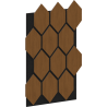 Mexen Form 01 panel ścienny akustyczny 91 x 56 cm (4szt.), filc 9 mm, fornir techniczny, Dąb Natural - S111-91567-01-042