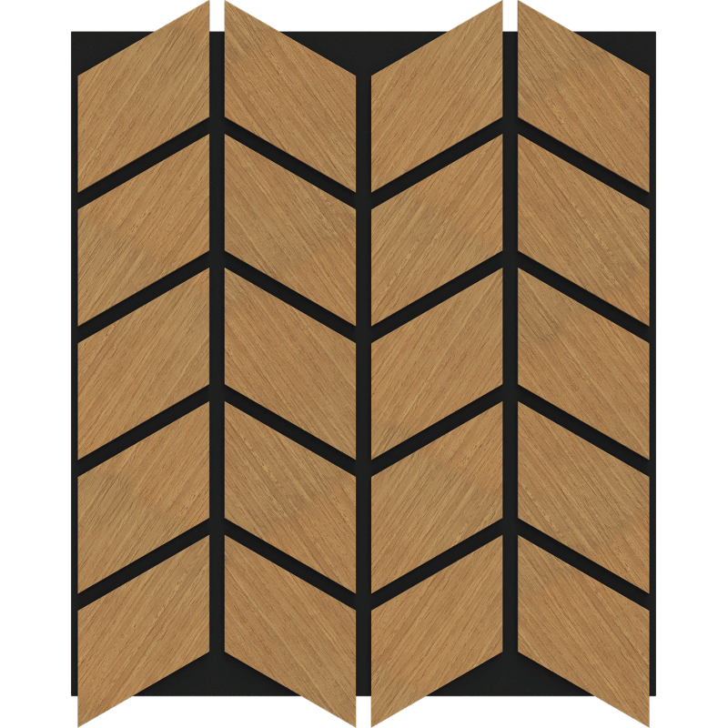 Mexen Form 03 panel ścienny akustyczny 71,5 x 58 cm (4szt.), filc 9 mm, fornir techniczny, Dąb Classic - S111-71587-03-041