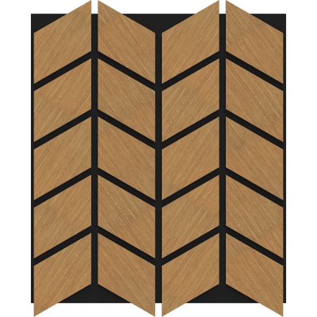 Mexen Form 03 panel ścienny akustyczny 71,5 x 58 cm (4szt.), filc 9 mm, fornir techniczny, Dąb Classic - S111-71587-03-041