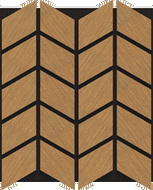 Mexen Form 03 panel ścienny akustyczny 71,5 x 58 cm (4szt.), filc 9 mm, fornir techniczny, Dąb Classic - S111-71587-03-041