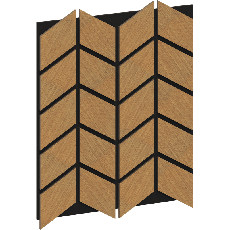Mexen Form 03 panel ścienny akustyczny 71,5 x 58 cm (4szt.), filc 9 mm, fornir techniczny, Dąb Classic - S111-71587-03-041