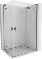Mexen Mist-H L Duo kabina prysznicowa uchylna prawa 80 x 90 cm, transparent, gun metal - 8A5L-080L-090P-95-00