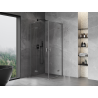 Mexen Mist-H L Duo kabina prysznicowa uchylna 90 x 90 cm, transparent, gun metal - 8A5L-090L-090P-95-00