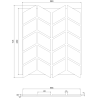 Mexen Form 03 panel ścienny akustyczny 71,5 x 58 cm (4szt.), filc 9 mm, fornir techniczny, Dąb Natural - S111-71587-03-042