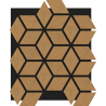Mexen Form 02 panel ścienny akustyczny 81 x 66 cm (4szt.), filc 9 mm, fornir techniczny, Dąb Classic - S111-81667-02-041