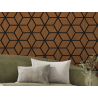 Mexen Form 02 panel ścienny akustyczny 81 x 66 cm (4szt.), filc 9 mm, fornir techniczny, Dąb Natural - S111-81667-02-042