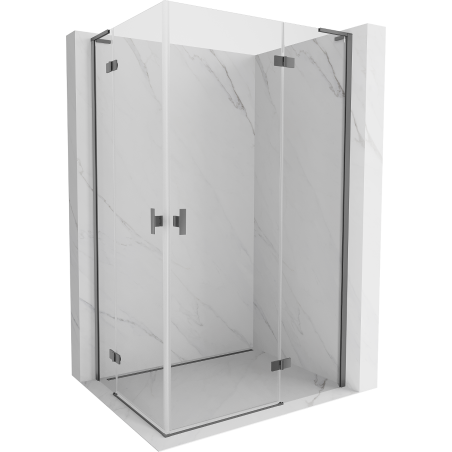 Mexen Mist-H L Duo kabina prysznicowa uchylna prawa 90 x 110 cm, transparent, gun metal - 8A5L-090L-110P-95-00