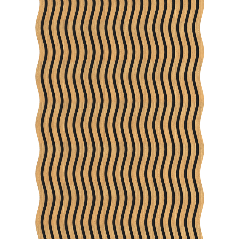 Mexen Lam-SF 01 lamele ścienne akustyczne 280 x 30 cm, filc 9 mm, fornir techniczny, Dąb Classic - S106-280-01-041