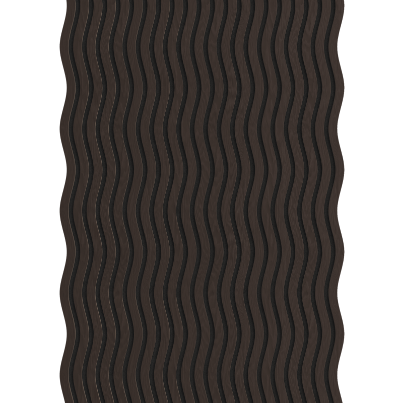 Mexen Lam-SF 01 lamele ścienne akustyczne 280 x 30 cm, filc 9 mm, fornir techniczny, Czarny Dąb - S106-280-01-046