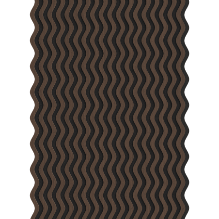 Mexen Lam-SF 02 lamele ścienne akustyczne 280 x 30 cm, filc 9 mm, fornir techniczny, Dąb Mocca - S106-280-02-045