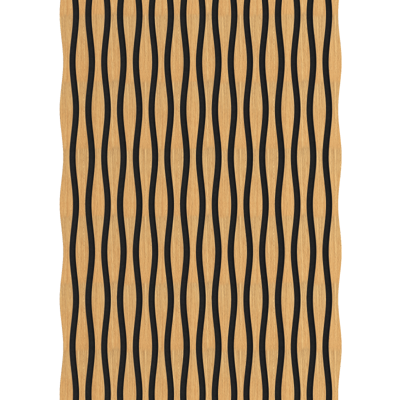 Mexen Lam-SF 26 lamele ścienne akustyczne 280 x 30 cm, filc 9 mm, fornir techniczny, Dąb Classic - S106-280-26-041