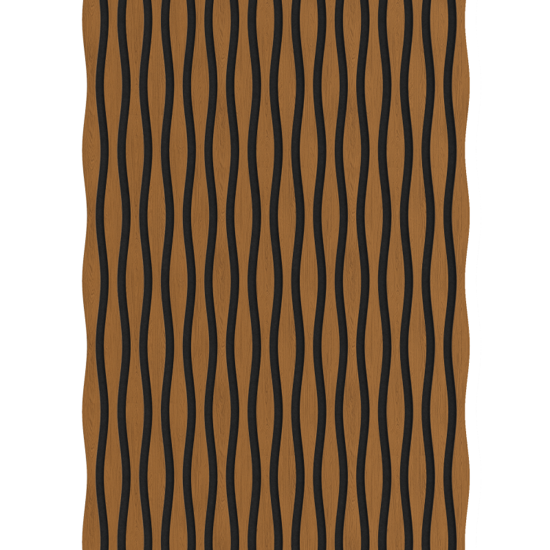 Mexen Lam-SF 26 lamele ścienne akustyczne 280 x 30 cm, filc 9 mm, fornir techniczny, Dąb Natural - S106-280-26-042