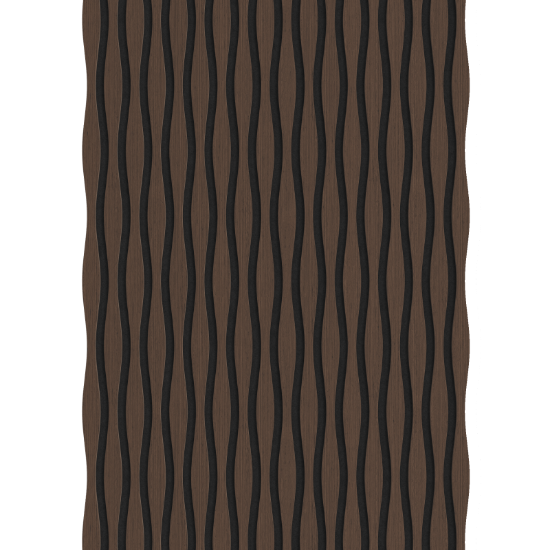 Mexen Lam-SF 26 lamele ścienne akustyczne 280 x 30 cm, filc 9 mm, fornir techniczny, Dąb Mocca - S106-280-26-045