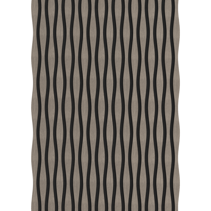 Mexen Lam-SF 26 lamele ścienne akustyczne 280 x 30 cm, filc 9 mm, fornir techniczny, Szary Dąb - S106-280-26-043