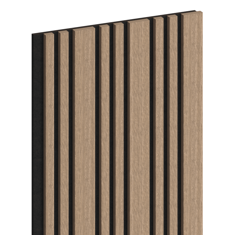 Mexen Lam-F Slim 01 lamele ścienne akustyczne 280 x 36,5 cm, filc 9 mm, fornir techniczny, Jasny Orzech - S107-280-01-047