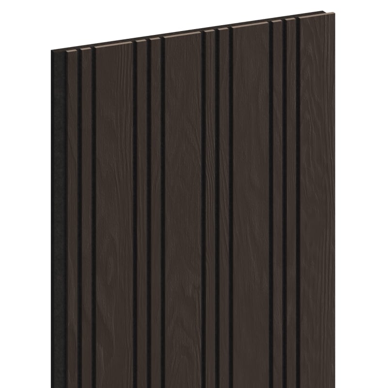 Mexen Lam-F Nano 01 lamele ścienne akustyczne 280 x 32,4 cm, filc 5 mm, fornir techniczny, Czarny Dąb - S108-280-01-046