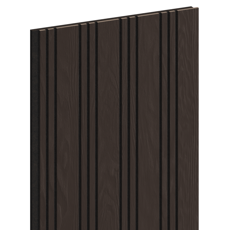 Mexen Lam-F Nano 01 lamele ścienne akustyczne 280 x 32,4 cm, filc 9 mm, fornir techniczny, Czarny Dąb - S108-280-01-046