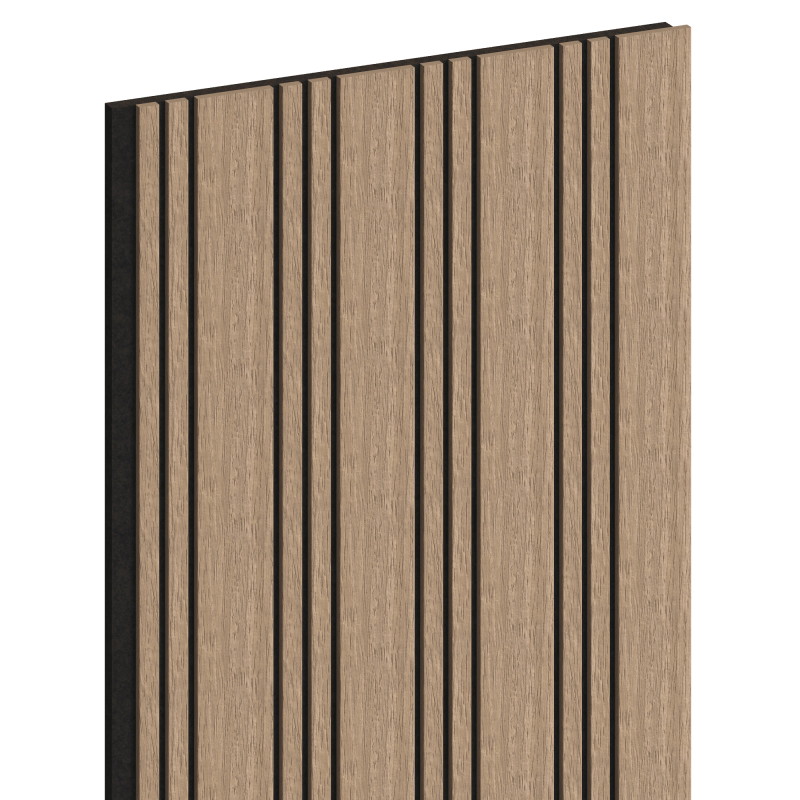 Mexen Lam-F Nano 01 lamele ścienne akustyczne 280 x 32,4 cm, filc 5 mm, fornir techniczny, Jasny Orzech - S108-280-01-047