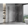 Mexen Mist-H L Duo kabina prysznicowa uchylna prawa 90 x 120 cm, transparent, nikiel szczotkowany - 8A5L-090L-120P-97-00