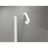 Mexen Mist-H drzwi prysznicowe uchylne lewe 125 cm, transparent, białe - 8A5-125-001-20-00-L