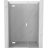 Mexen Mist-H drzwi prysznicowe uchylne lewe 155 cm, transparent, białe - 8A5-155-001-20-00-L