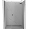 Mexen Mist-H drzwi prysznicowe uchylne prawe 125 cm, transparent, gun gray szczotkowany - 8A5-125-001-66-00-P
