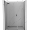 Mexen Mist-H drzwi prysznicowe uchylne lewe 130 cm, transparent, gun metal - 8A5-130-001-95-00-L