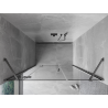 Mexen Mist-H drzwi prysznicowe uchylne lewe 140 cm, transparent, gun metal - 8A5-140-001-95-00-L