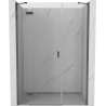 Mexen Mist-H drzwi prysznicowe uchylne lewe 140 cm, transparent, gun metal - 8A5-140-001-95-00-L