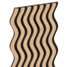 Mexen Lam-SF 02 lamele ścienne akustyczne 280 x 30 cm, filc 9 mm, fornir techniczny, Bielony Dąb - S106-280-02-040
