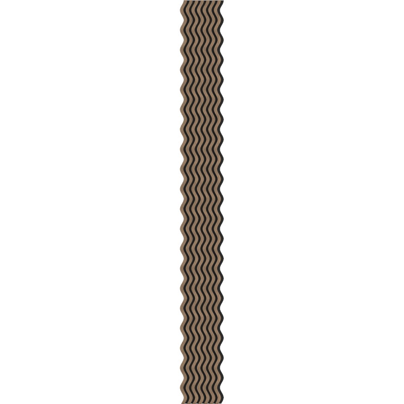 Mexen Lam-SF 02 lamele ścienne akustyczne 280 x 30 cm, filc 9 mm, fornir techniczny, Ciemny Orzech - S106-280-02-044