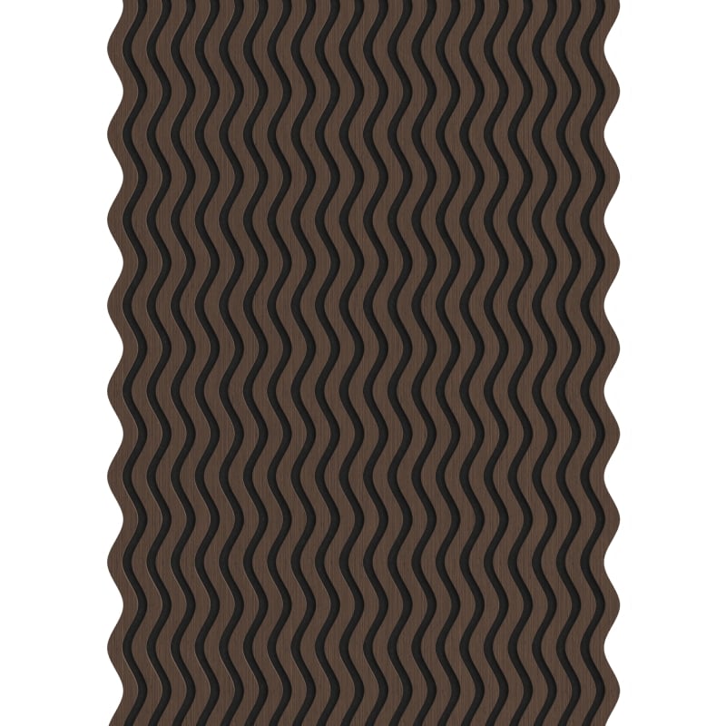 Mexen Lam-SF 02 lamele ścienne akustyczne 280 x 30 cm, filc 9 mm, fornir techniczny, Dąb Mocca - S106-280-02-045